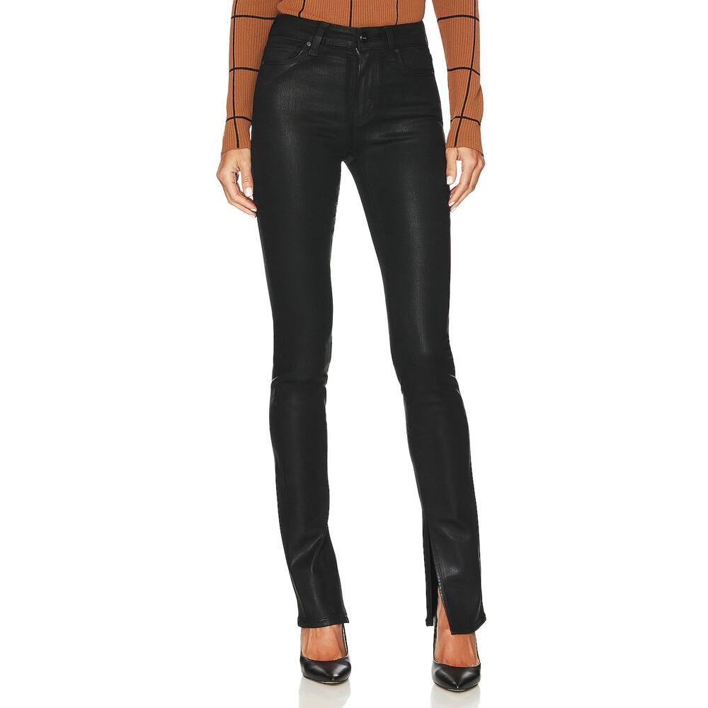 Paige Sleek Black Constance Denim Jeans Size 28